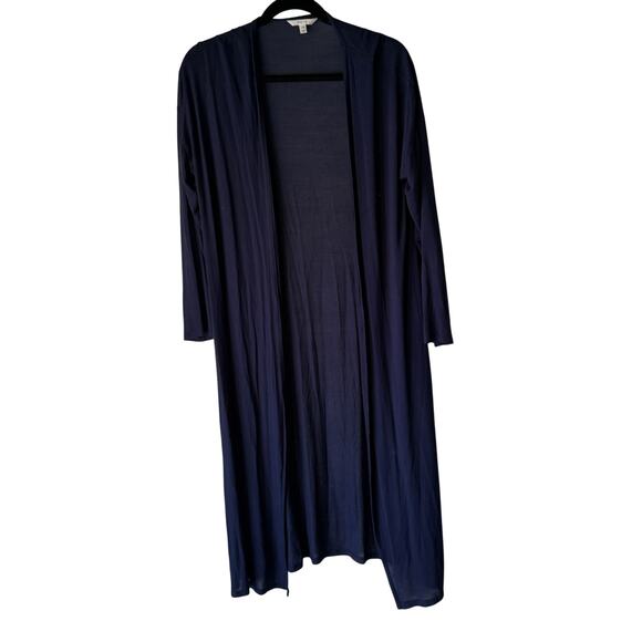 Invoire Cardigan Womens‎ Large Long Lightweight Open Front Duster Sweater - Picture 1 of 8